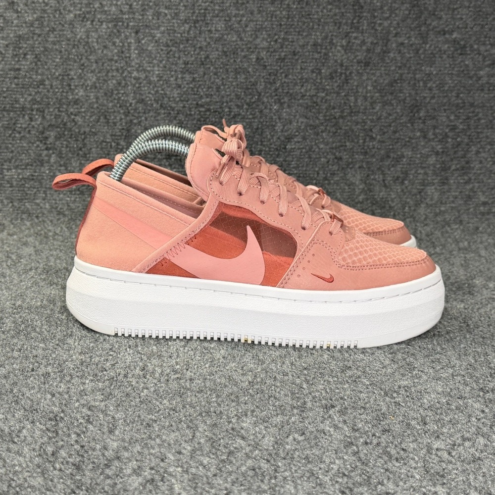 Nike Court Vision Alta TXT Platform Sneakers Womens 8.5 Rust Pink Athletic Retro
